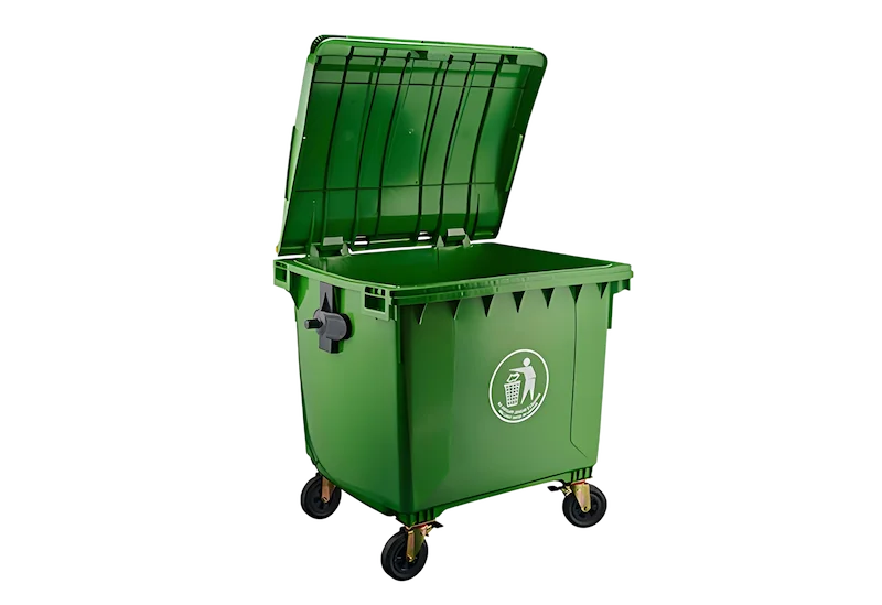 1100L EN-840 plastic waste bin
