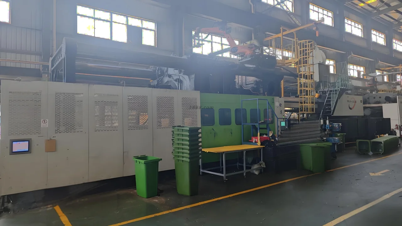 Plastic dustbins production line